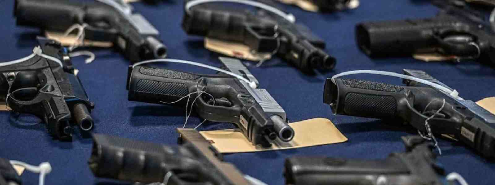 Over 1,000 illegal weapons seized in past 3 years